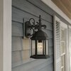 Designers Fountain Erving 16.25in Black 1-Light Outdoor Line Voltage Wall Sconce, Bulb Not Included 2971-BK